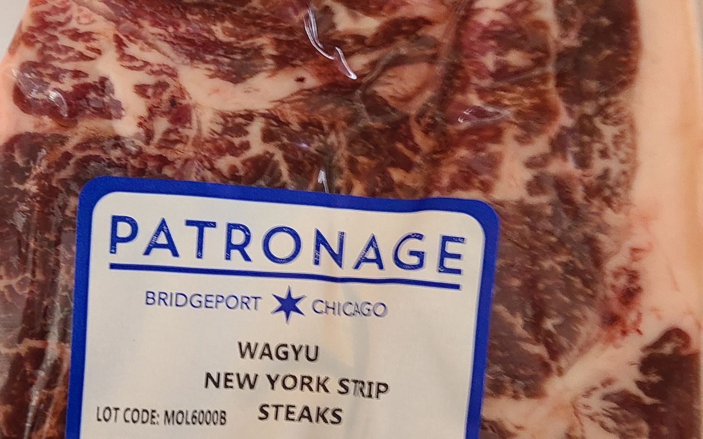 New York strip, 1.5 lb