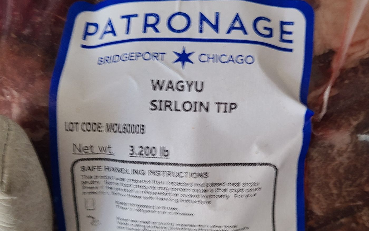 Sirloin tip, 3.2 lb