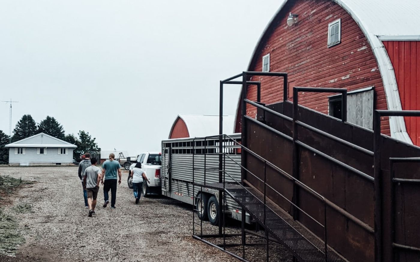 Pickup day at the farm