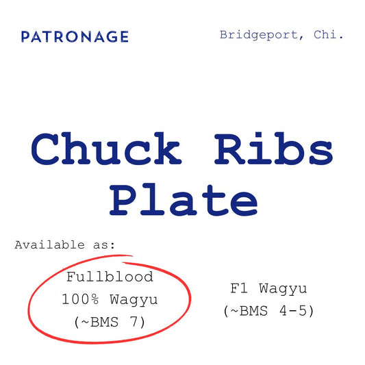 Chuck Ribs Plate | Fullblood Wagyu