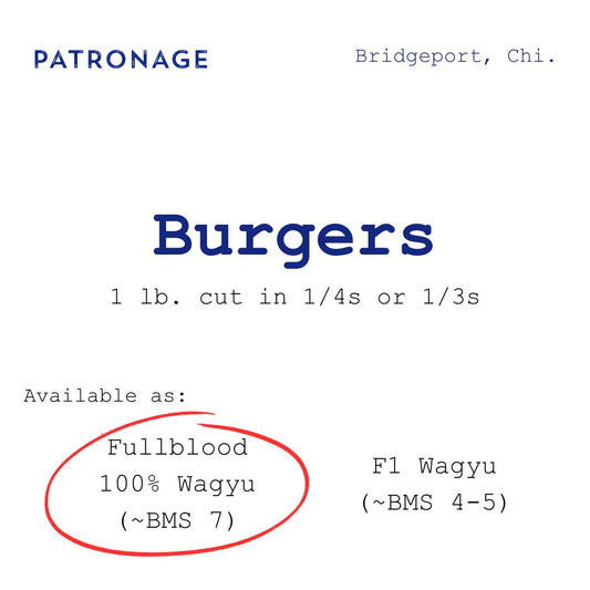 Burgers | Fullblood Wagyu
